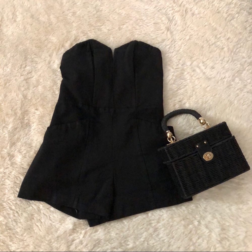 NEVER WORN Black Short Romper